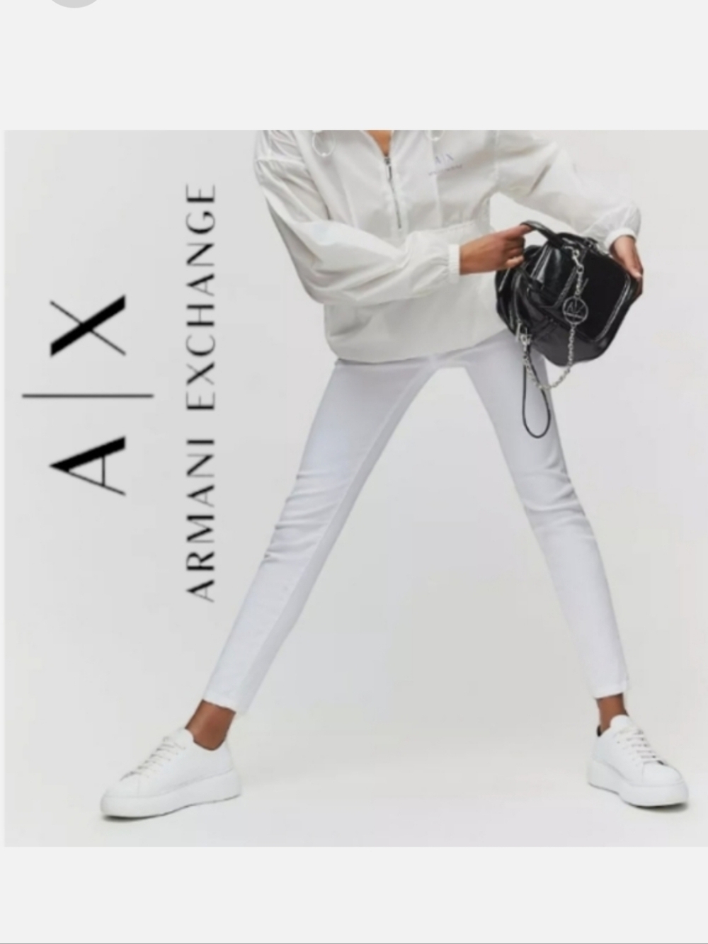 A|X Armani Exchange Jeans White Super Skinny Sz 29R